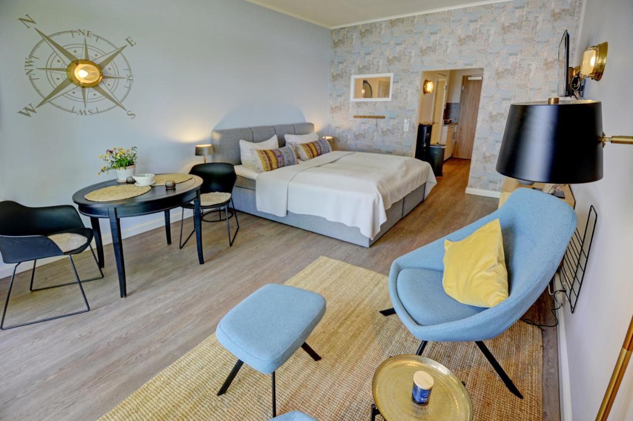 Fewo1846 Intermar - Marina Del Rey - Elegantes Studioapartment Mit Meerblick Und Eigenem Strandkorb 글룩스부르크 외부 사진