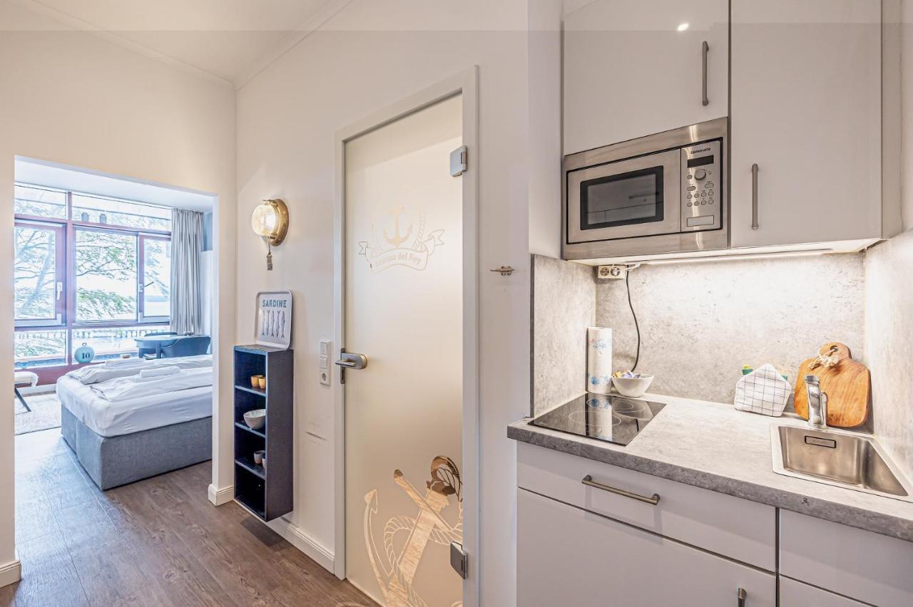 Fewo1846 Intermar - Marina Del Rey - Elegantes Studioapartment Mit Meerblick Und Eigenem Strandkorb 글룩스부르크 외부 사진
