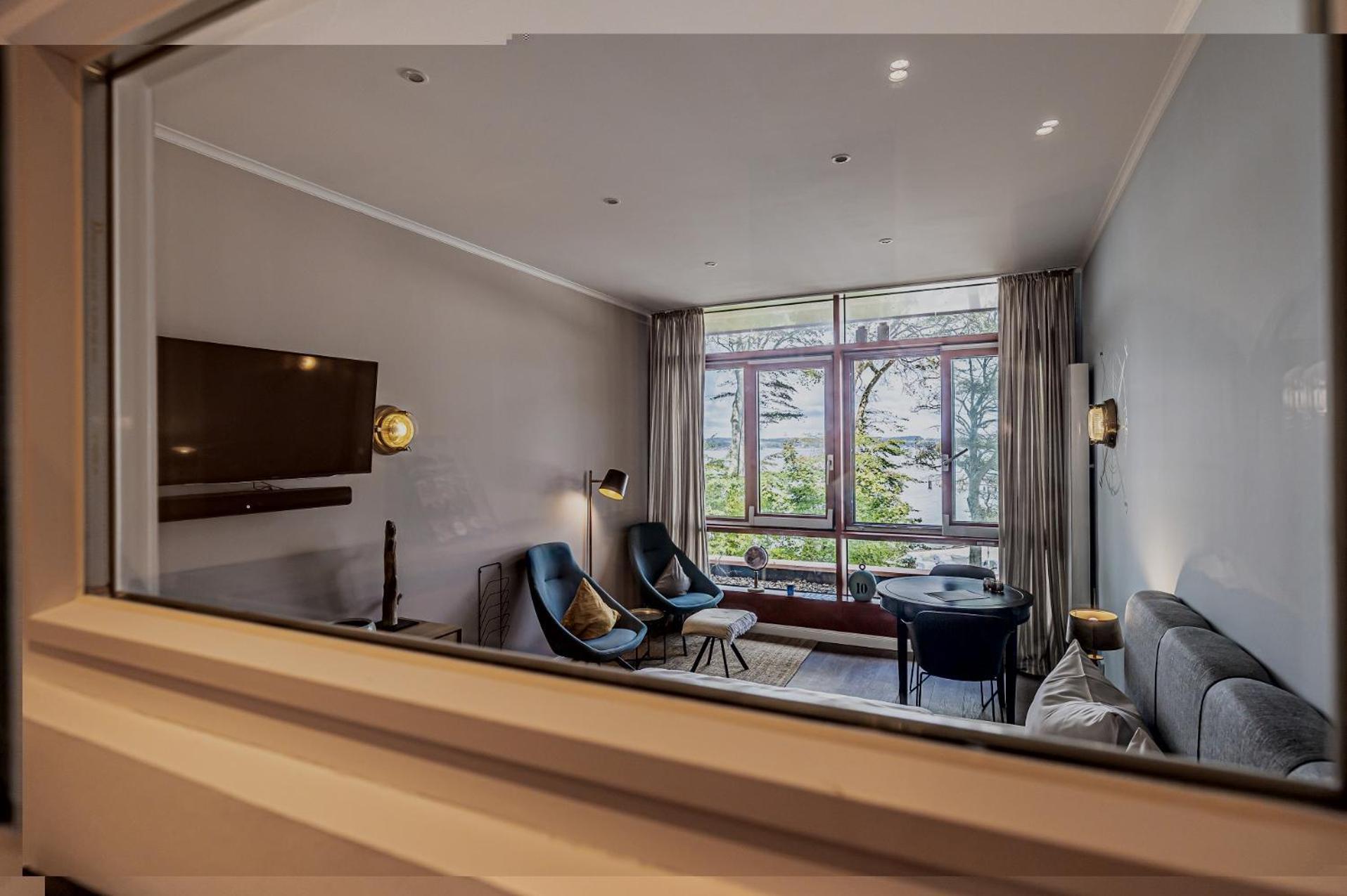 Fewo1846 Intermar - Marina Del Rey - Elegantes Studioapartment Mit Meerblick Und Eigenem Strandkorb 글룩스부르크 외부 사진